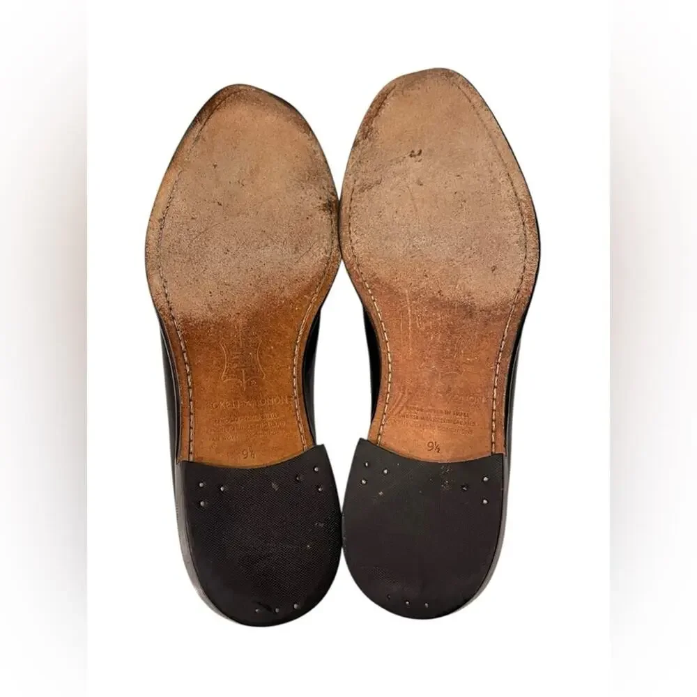 Beckett Simonon full-grain Black Leather Oxfords Shoe Size:9.5